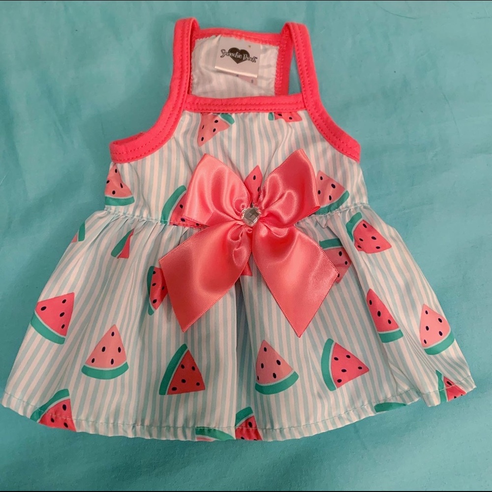 XXS Smoochie Pooch Watermelon Dog Dress Clothing